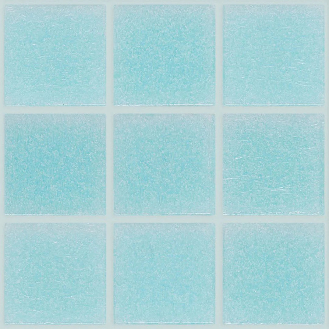 TREND Vitreo 120 Light Cyan Glass Pool Tile 3/4" x 3/4" Mosaic