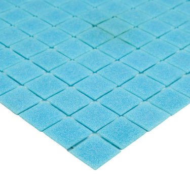 122 Deep Sky Blue Glass Pool Tile 3/4" x 3/4" Mosaic