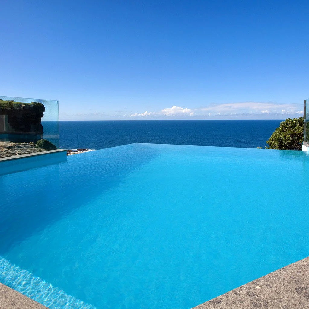 TREND Vitreo 121 Light Sky Blue Glass Pool Tile 3/4" x 3/4" Mosaic