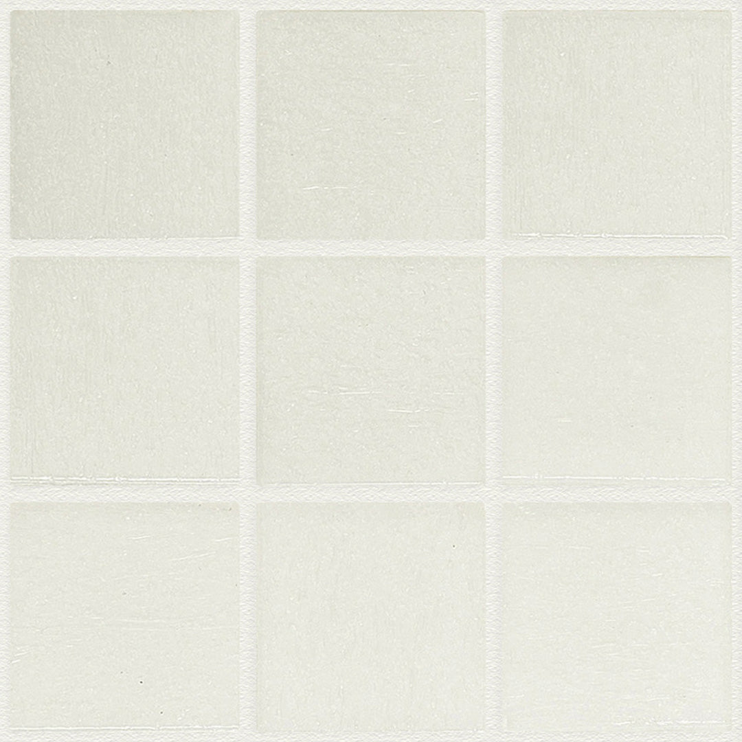 TREND Vitreo 161 White Glass Pool Tile 3/4" x 3/4" Mosaic