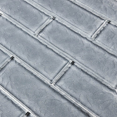 Gray Glass Pool Tile 2" x 6" - PoolTile.net
