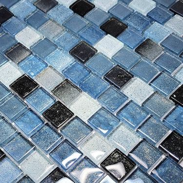 Lagoon 1 Glass Pool Tile 1" x 1" - PoolTile.net