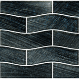 Midnight Current Waterline Glass Pool Tile 1" x 4" - PoolTile.net