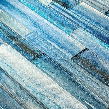 Tidal Blue Mixed Glass Pool Tile - PoolTile.net