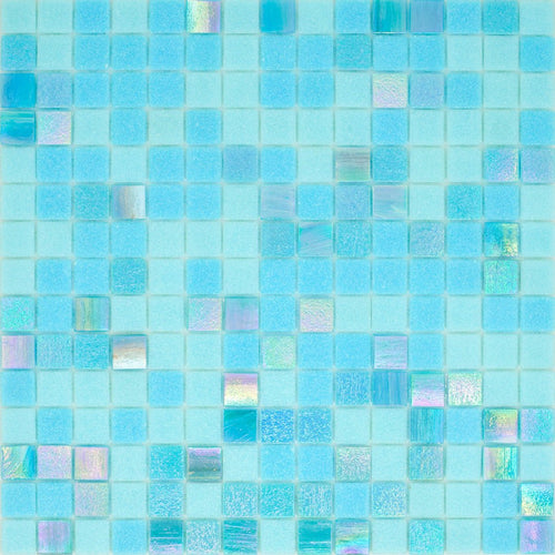 TREND Aquatica Azzurro Mediterraneo Glass Pool Tile 2"x2" Mosaic - PoolTile.net