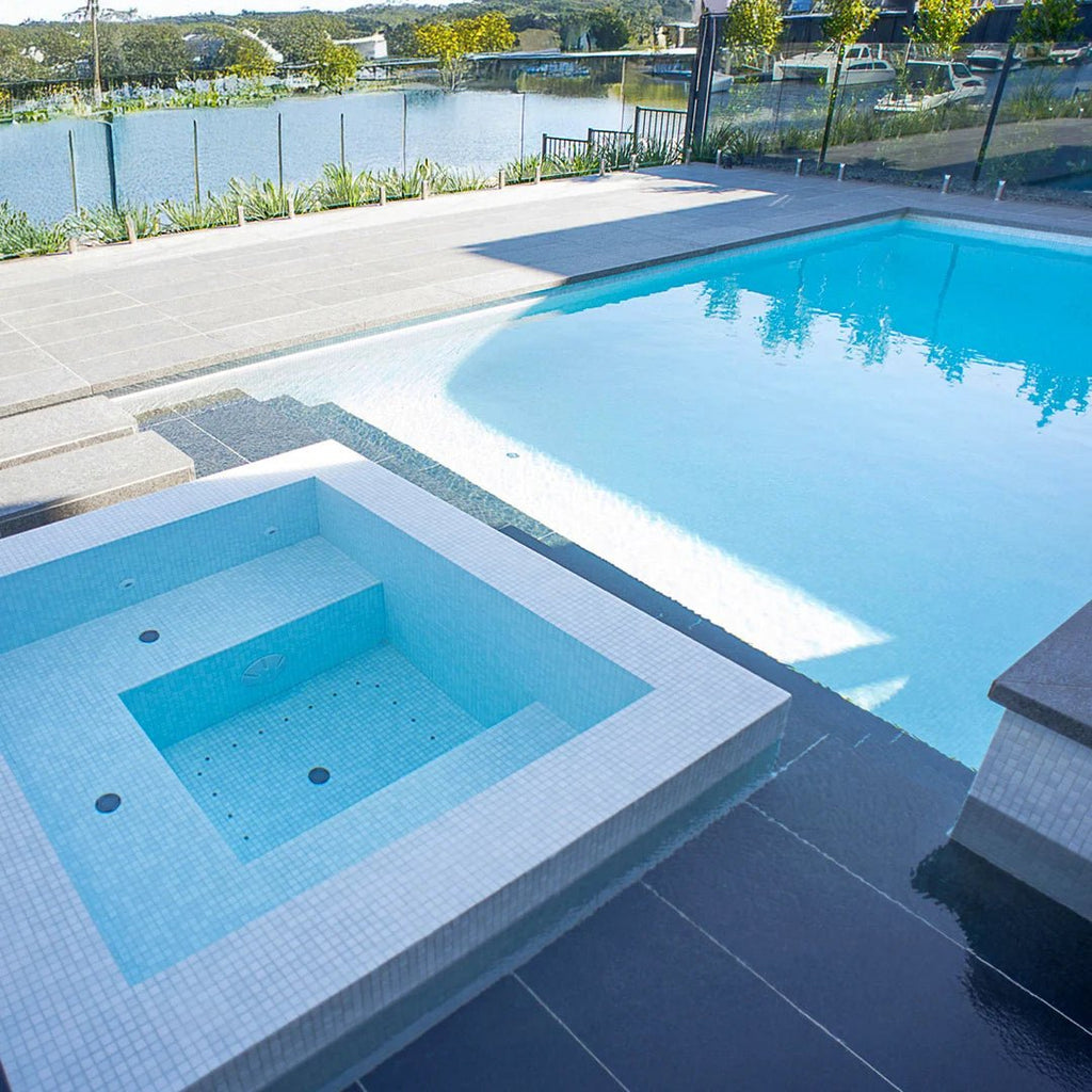 TREND Aquatica Iceberg Glass Pool Tile 2"x2" Mosaic - PoolTile.net