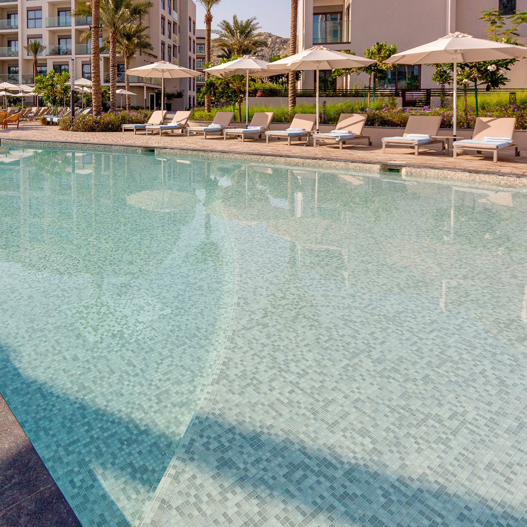 TREND Aquatica Ludwig Glass Pool Tile 2"x2" Mosaic - PoolTile.net