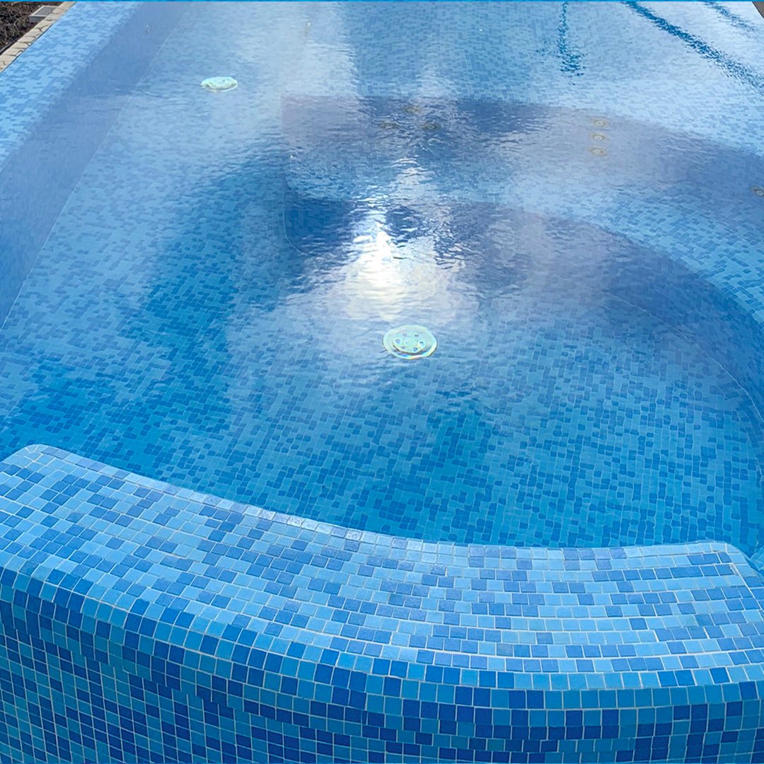 TREND Aquatica Tulum Glass Pool Tile 2"x2" Mosaic - PoolTile.net