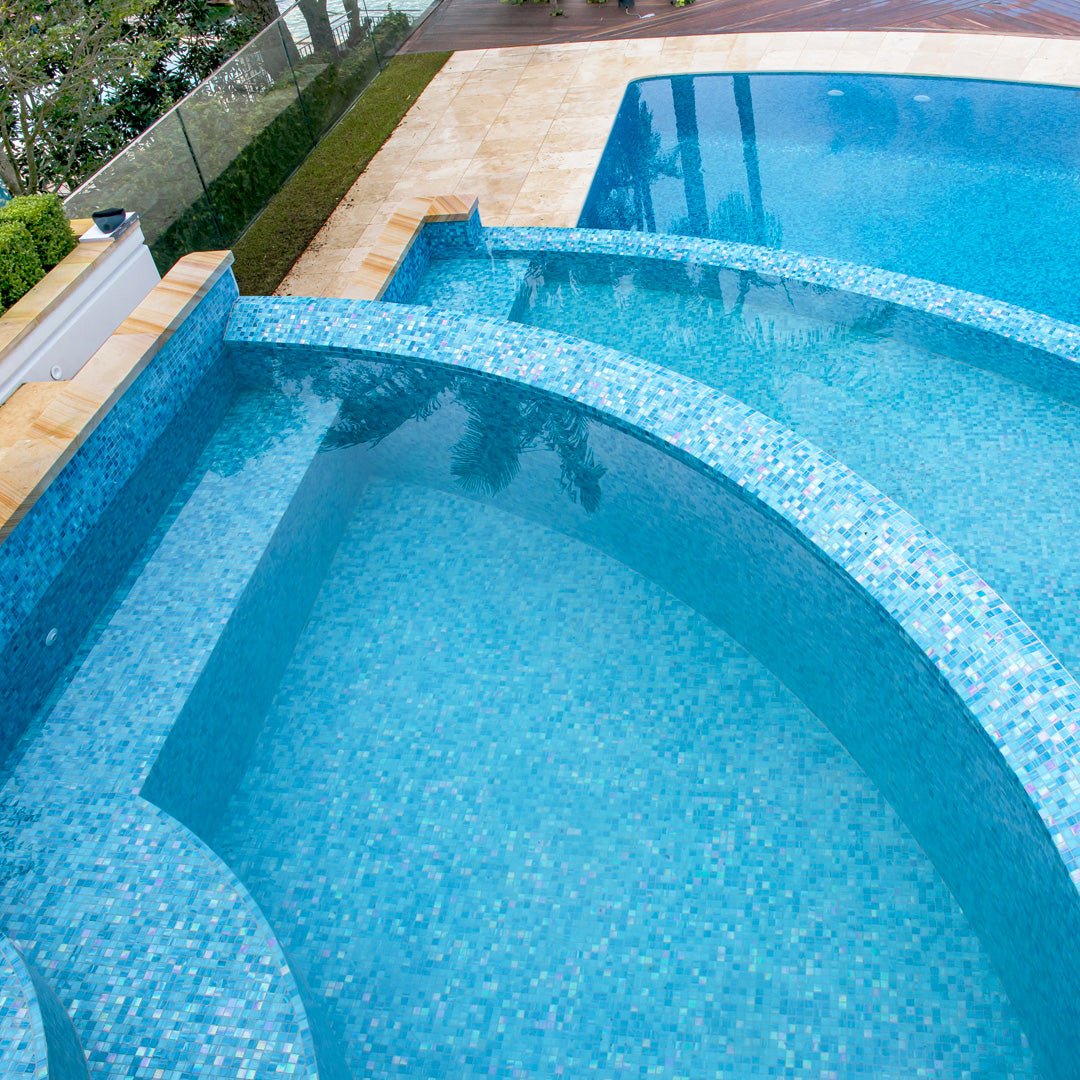 TREND Aquatica Whaoo Glass Pool Tile 2"x2" Mosaic - PoolTile.net