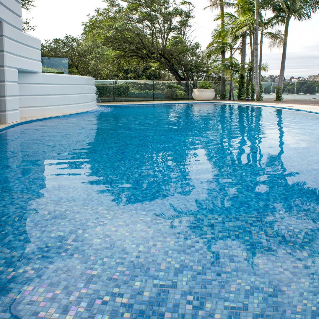 TREND Aquatica Whaoo Glass Pool Tile 2"x2" Mosaic - PoolTile.net