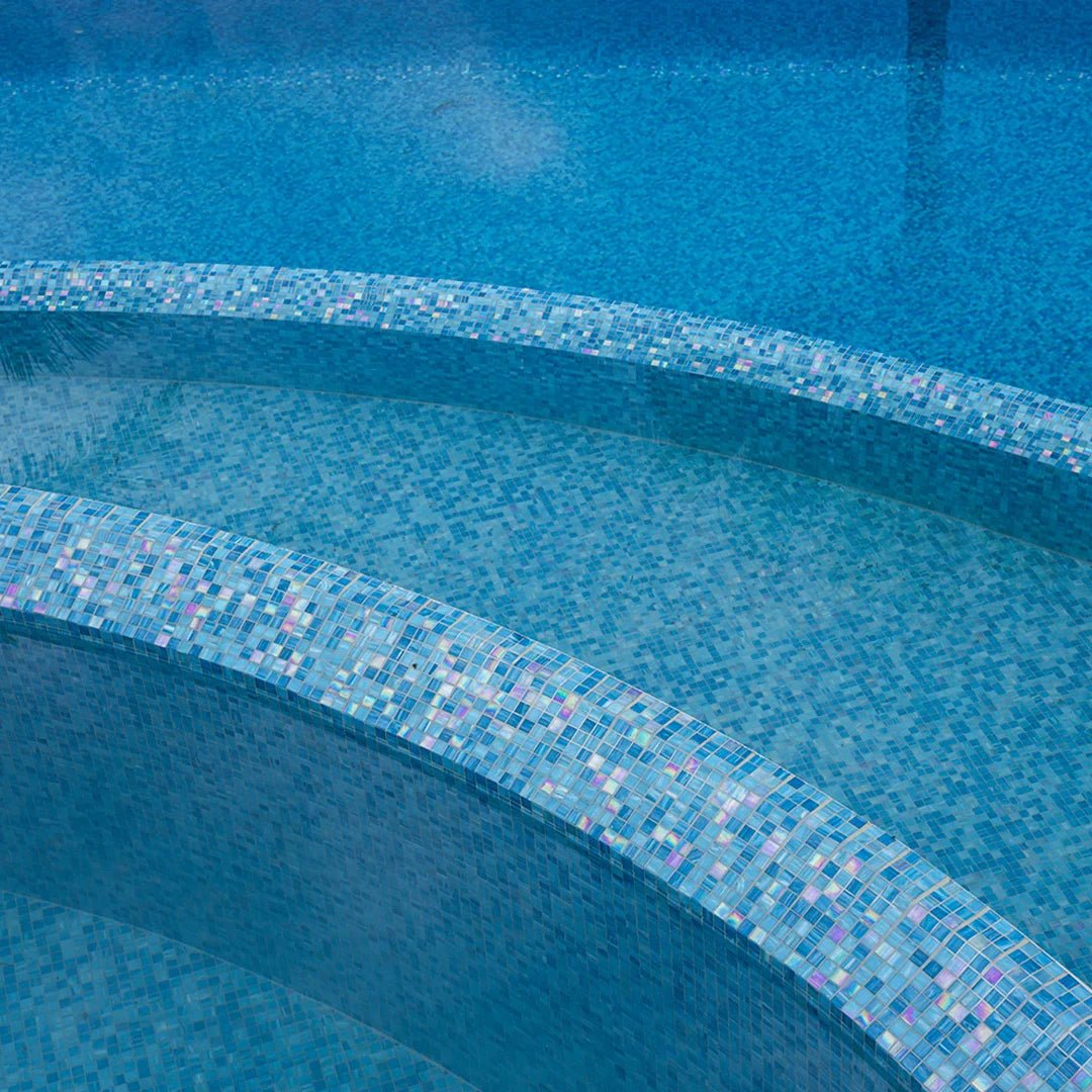 TREND Aquatica Whaoo Glass Pool Tile 2"x2" Mosaic - PoolTile.net