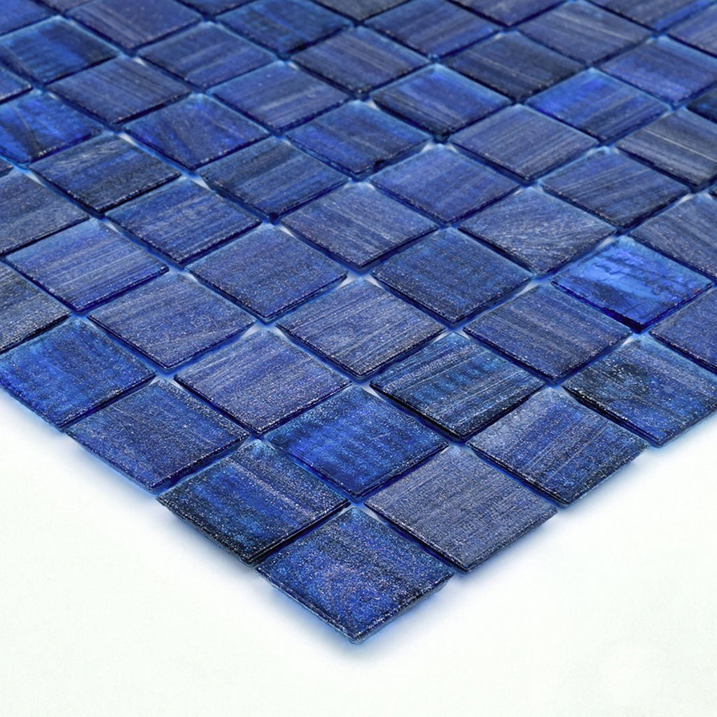 TREND Brillante 239 Deep Blue Glass Pool Tile 2"x2" Mosaic - PoolTile.net