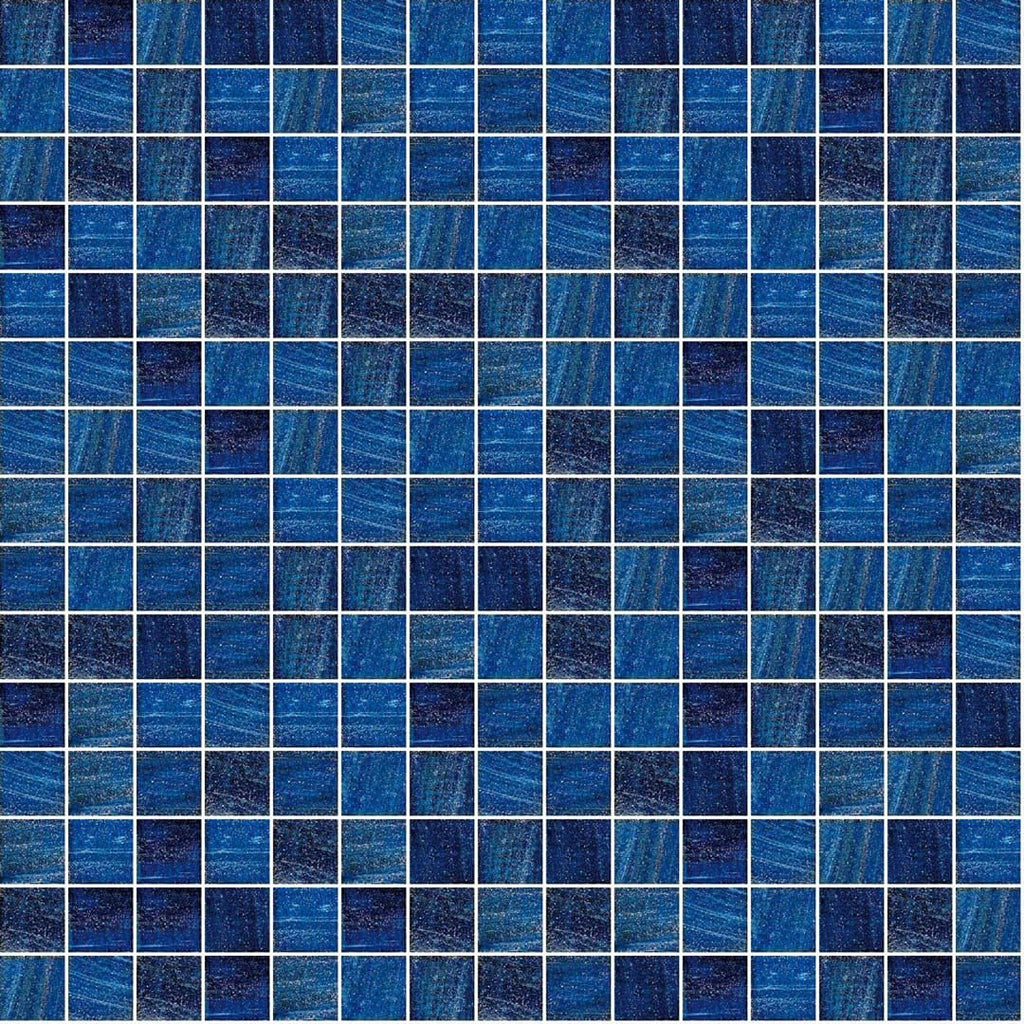 TREND Brillante 239 Deep Blue Glass Pool Tile 2"x2" Mosaic - PoolTile.net