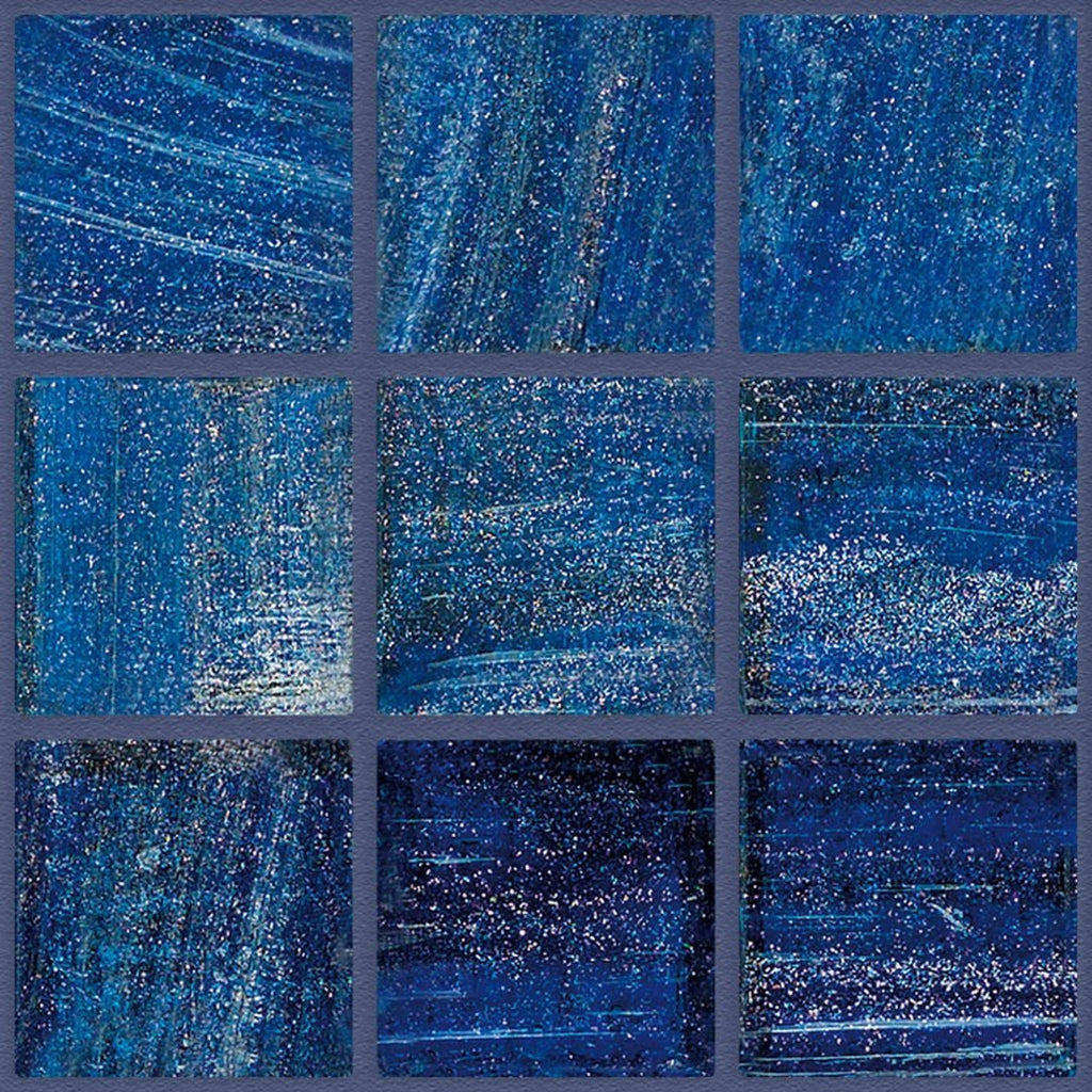 TREND Brillante 239 Deep Blue Glass Pool Tile 2"x2" Mosaic - PoolTile.net