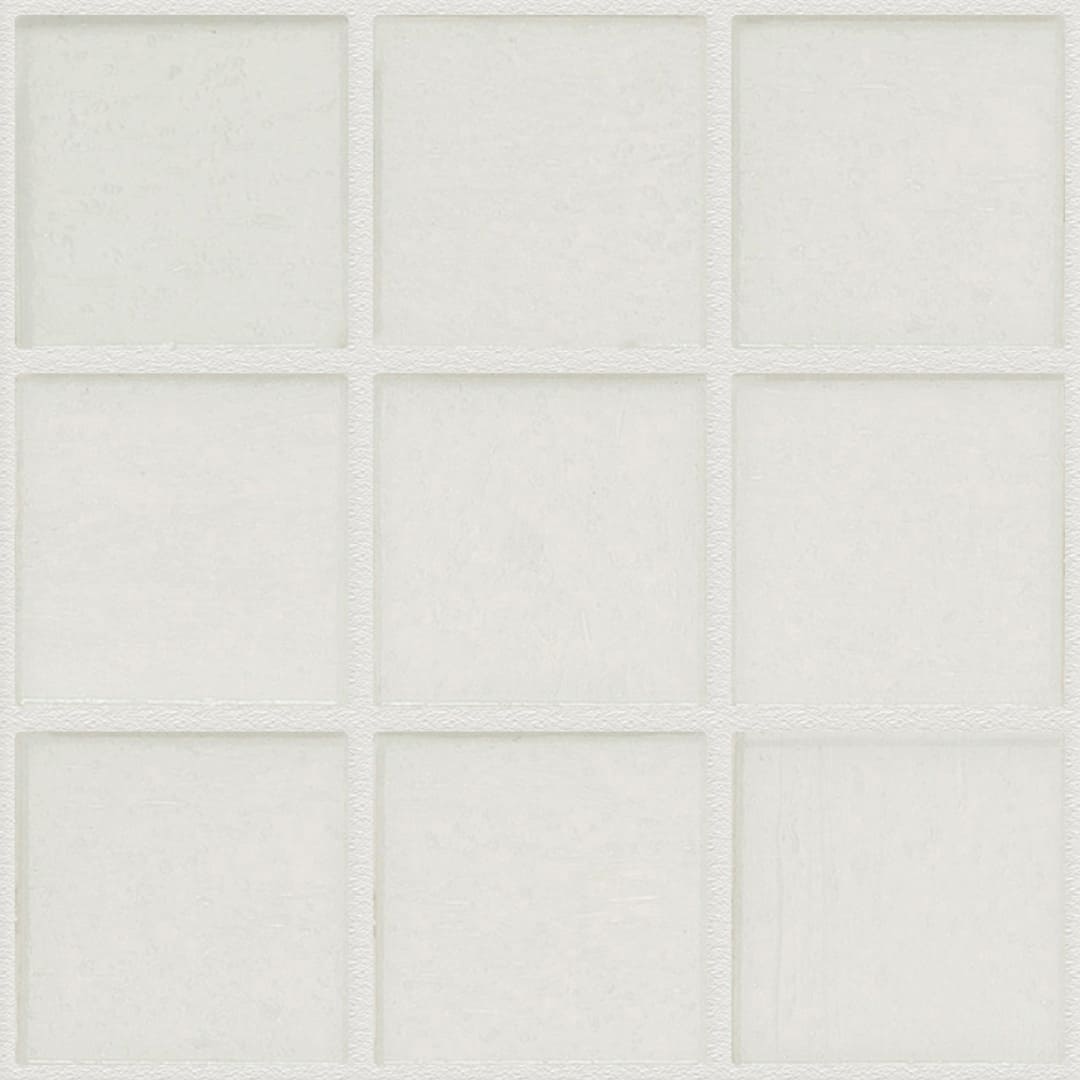TREND Vitreo 160 White Glass Pool Tile 2"x2" Mosaic - PoolTile.net