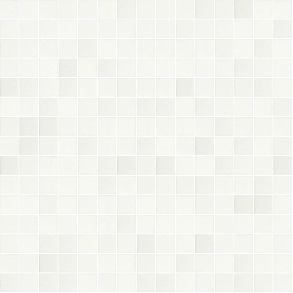 TREND Vitreo 160 White Glass Pool Tile 2"x2" Mosaic - PoolTile.net