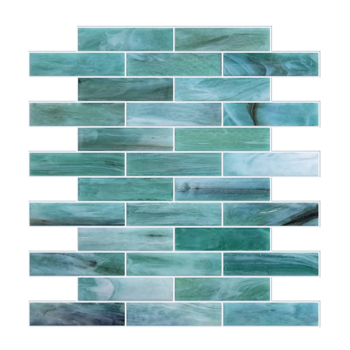 Sample of Laguna Handmade Pool Tile in Green