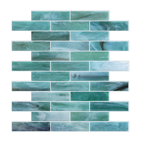 Sample of Laguna Handmade Pool Tile in Green